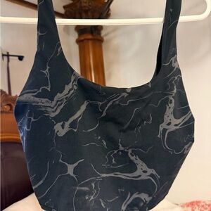 Stylish Black Marble Pattern Women's Bag